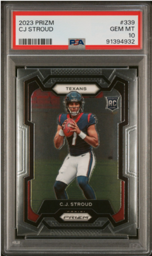 2023 PANINI PRIZM 339 CJ STROUD PSA 10 front